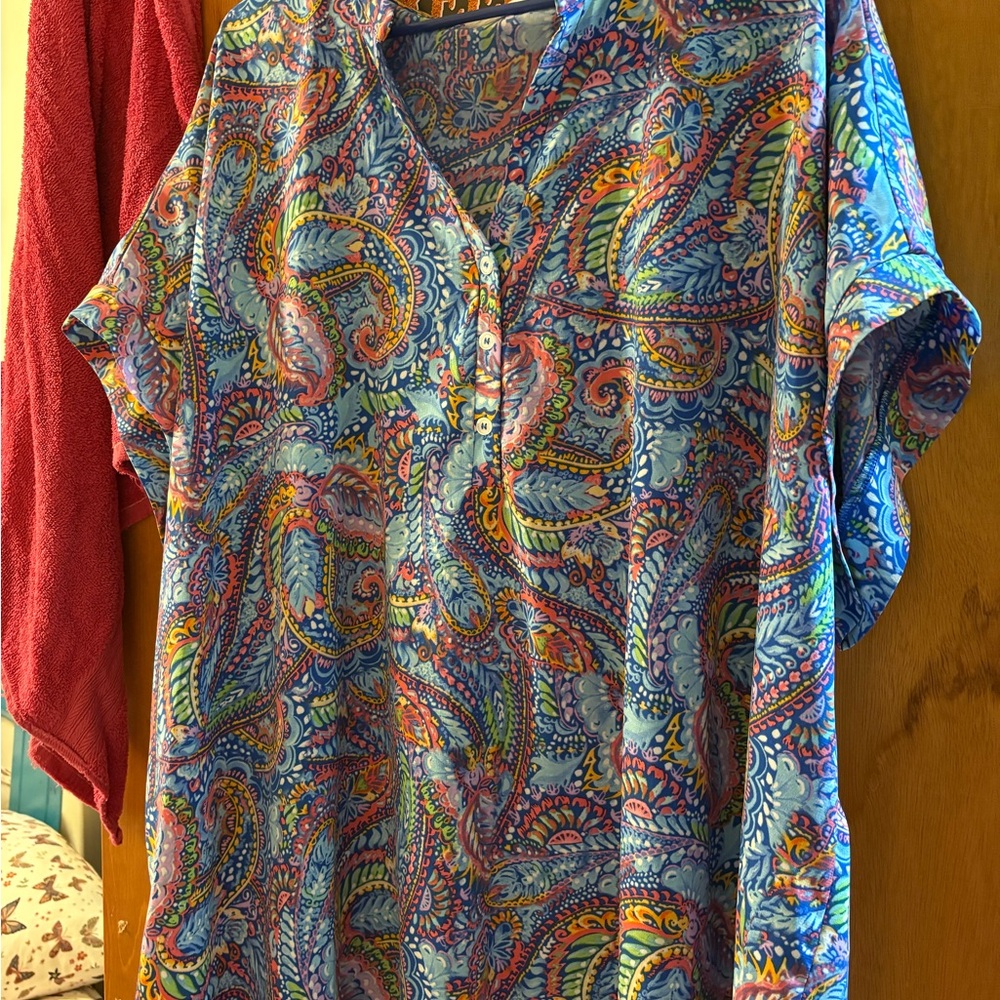 Colorful Paisley Women's Blouse